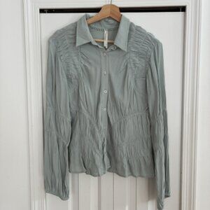 Anthropologie Button Down Shirt M NWT